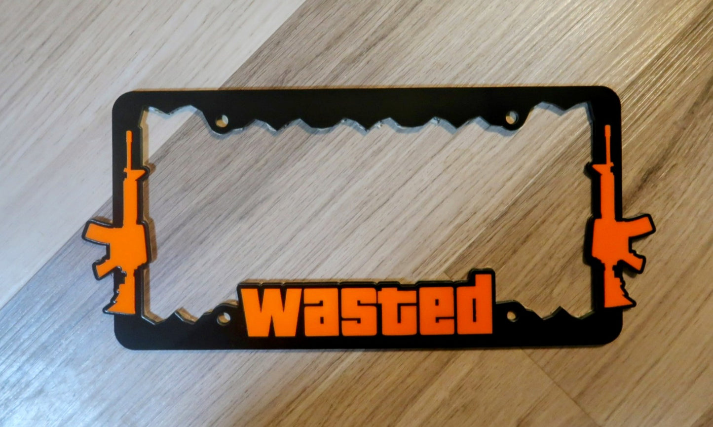 Inspired GTA license Plate Frame