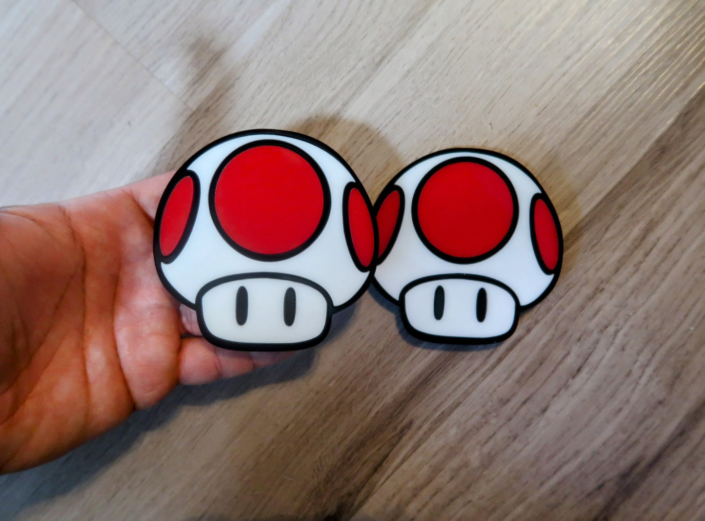 Toad and Bruh Car Badges, Includes 2