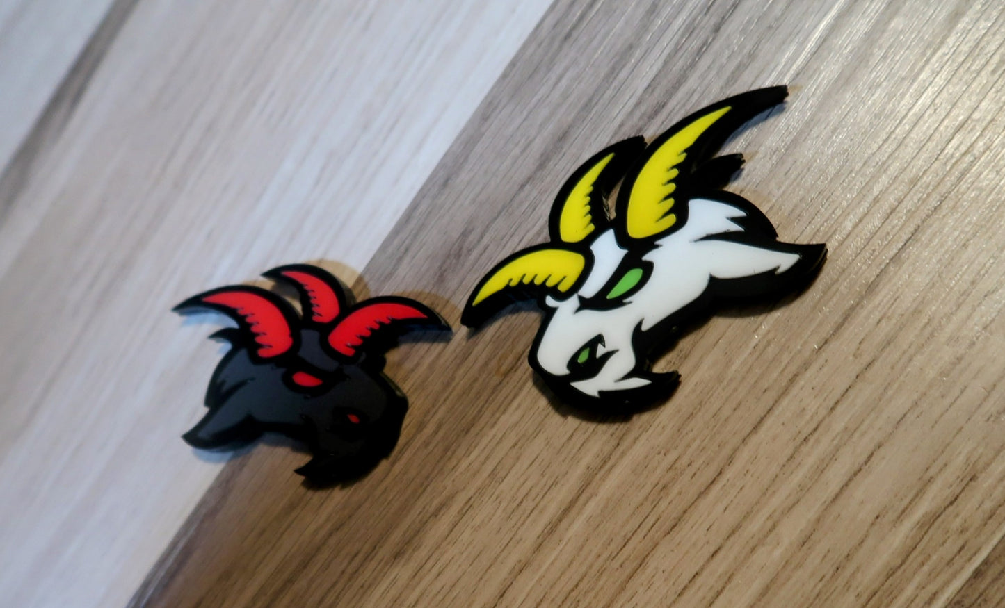 3 horn Goat type 2 badges. Includes 2.