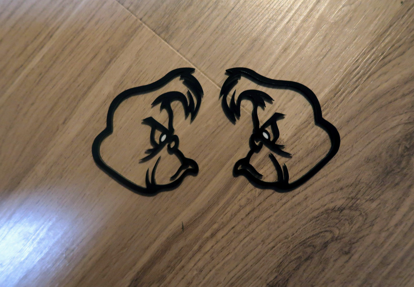 Grinch Inspired Fender badges. Includes 2.