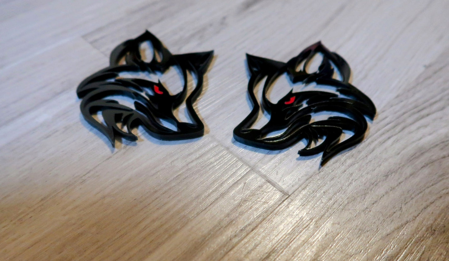 Fox fender badges. Includes 2.