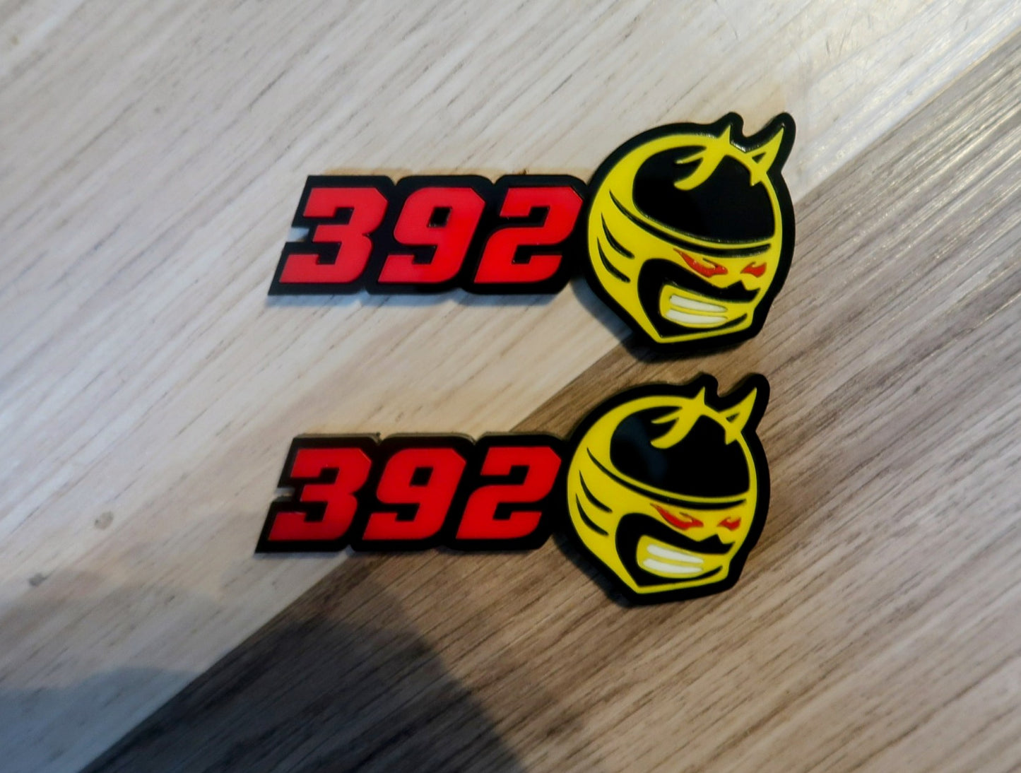 392,345 trunk/wing badge. Includes 2 badges.