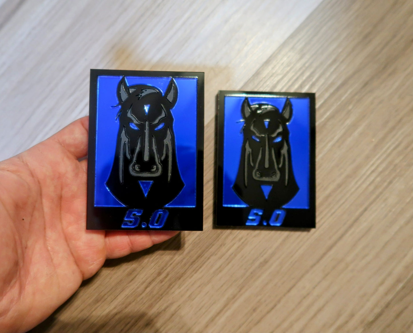 Dark Stallion Car Badge. Includes 2.
