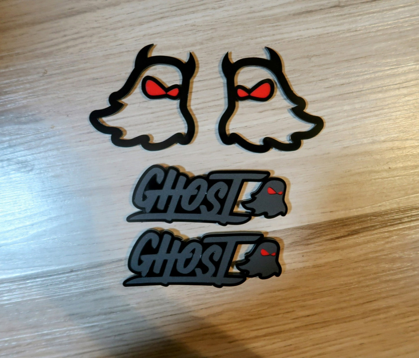Ghost trunk and grill badge. Includes both.