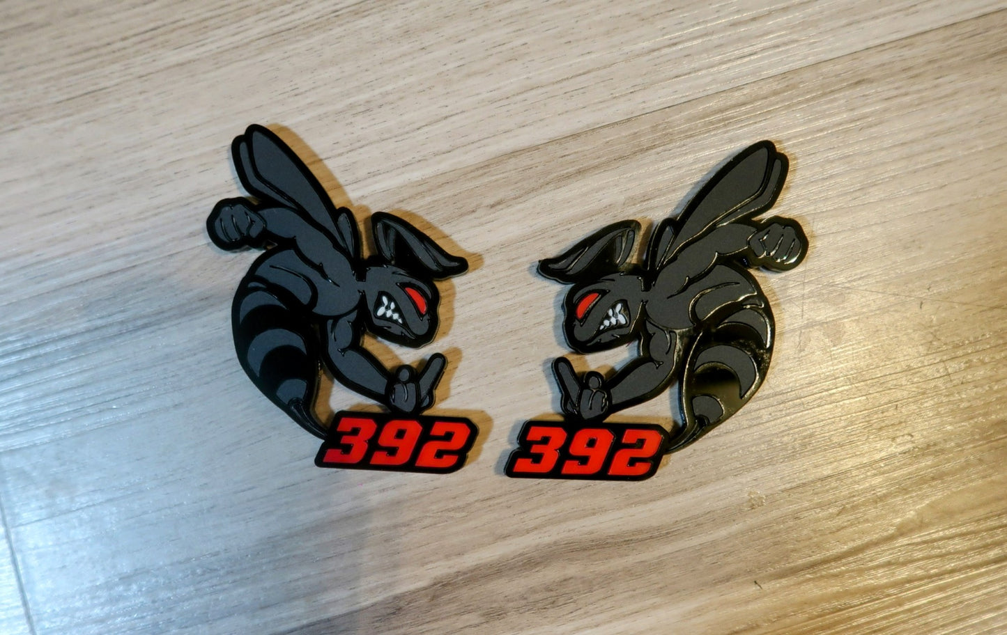 392 or 345 fender badges. Includes 2.