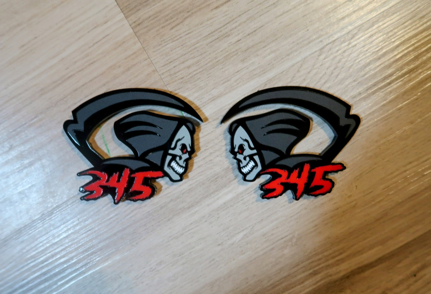 Grim Reaper badge. Includes 2.