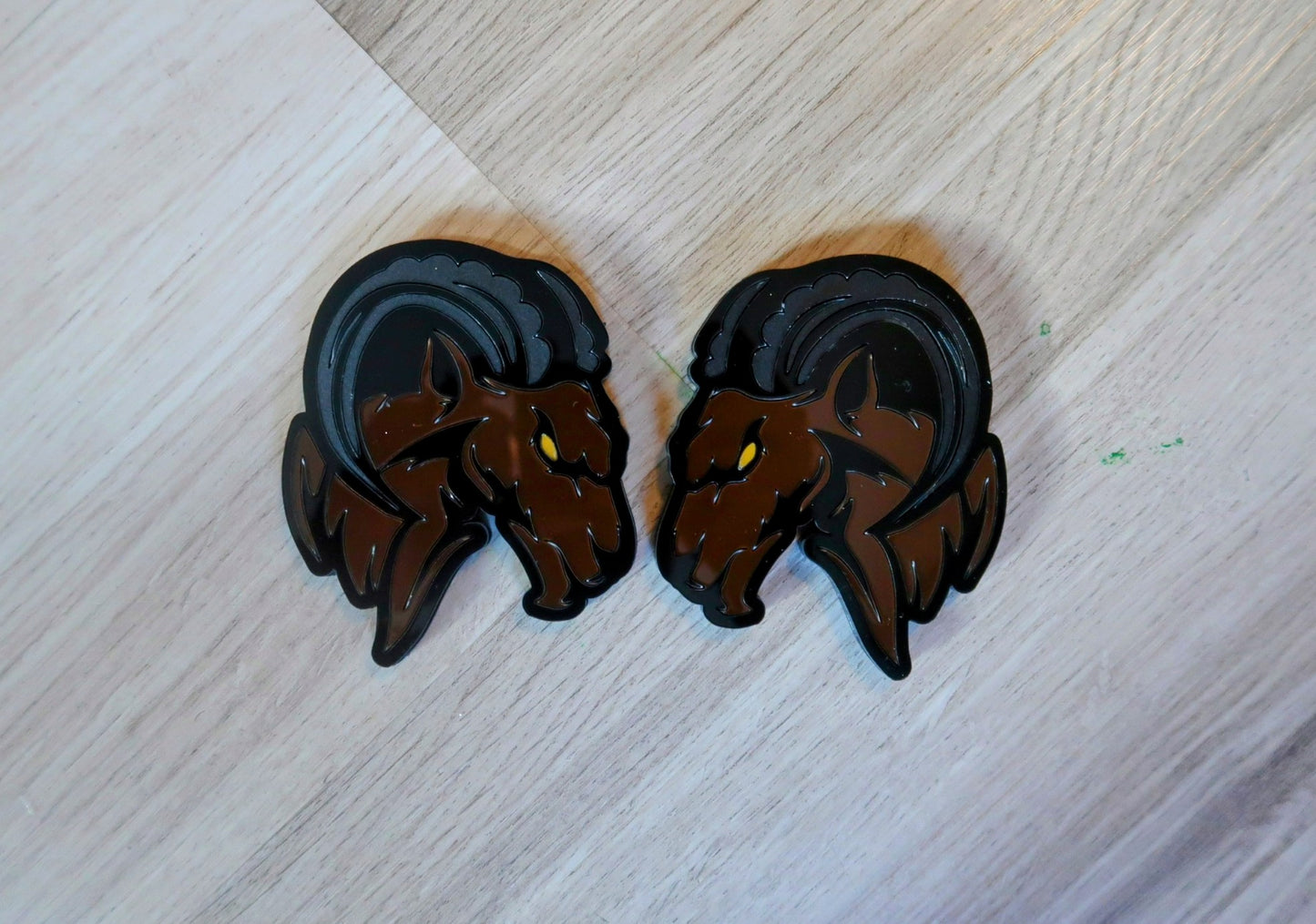 Agressive Ram Fender badges. Includes 2.