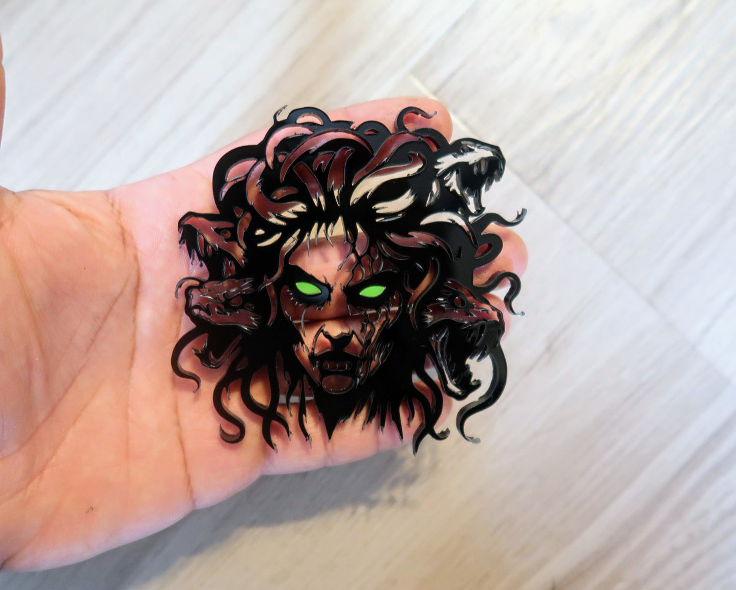 Medusa fender badges. Includes 2.
