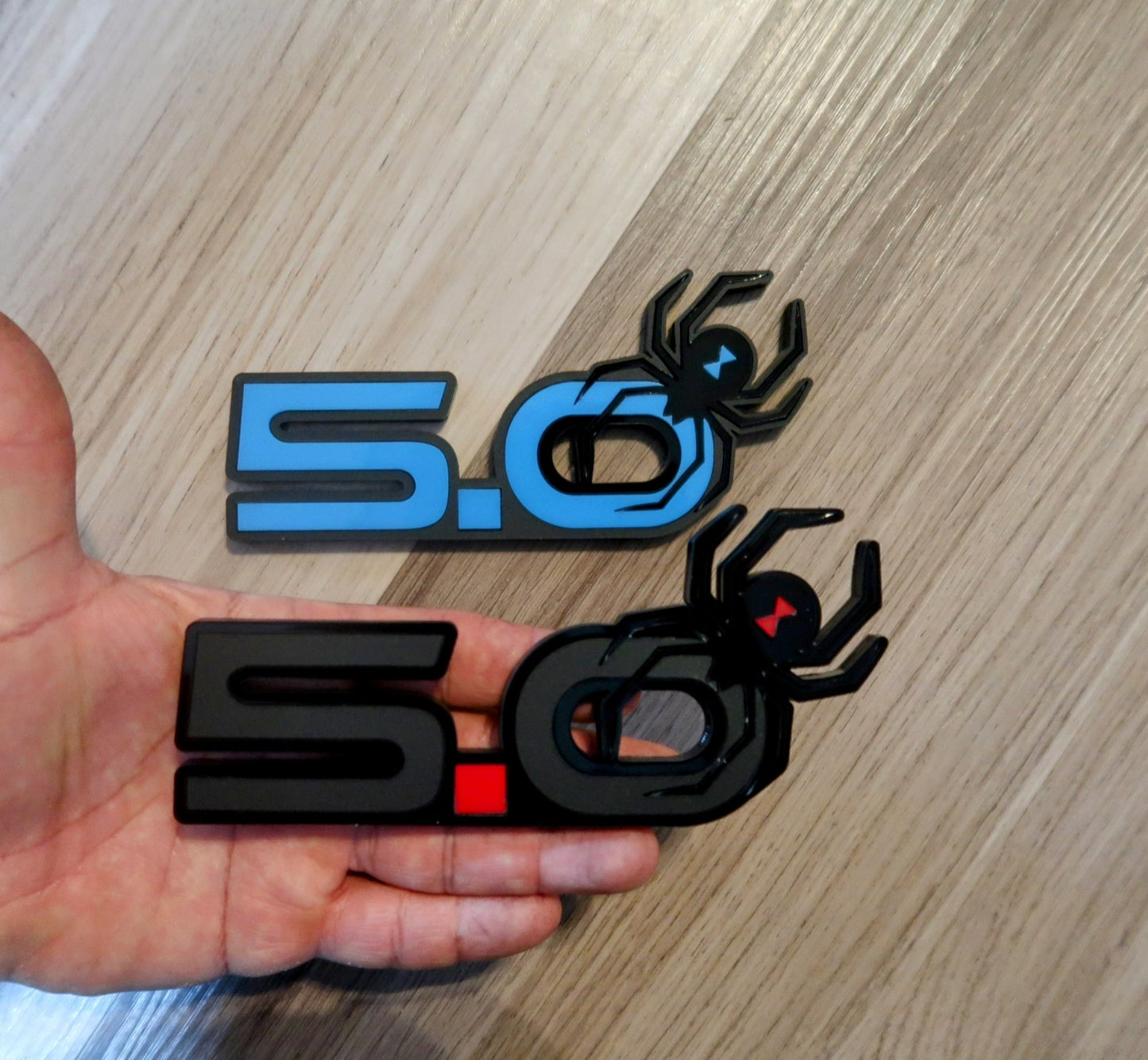 5.0 Spider badges. Includes 2.