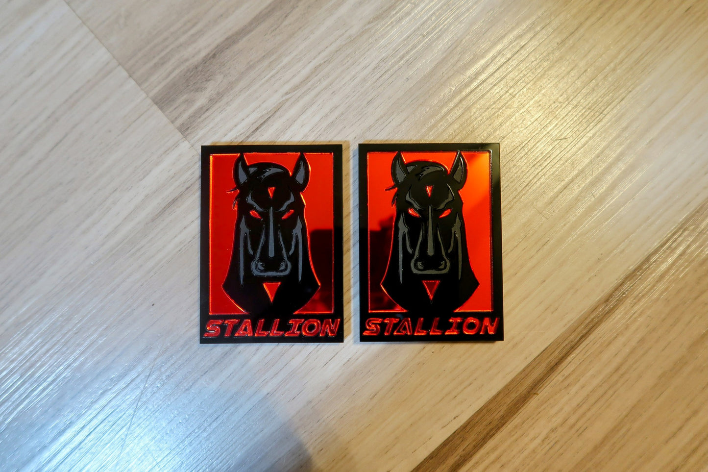 Dark Stallion Car Badge. Includes 2.