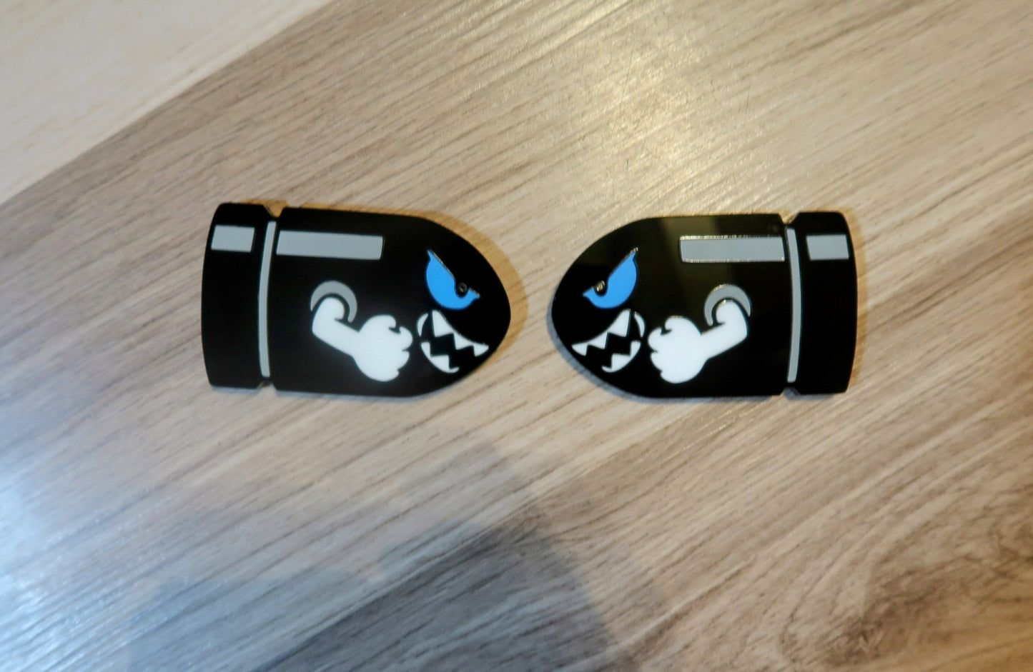 Bullet Bill car badge, Includes 2.