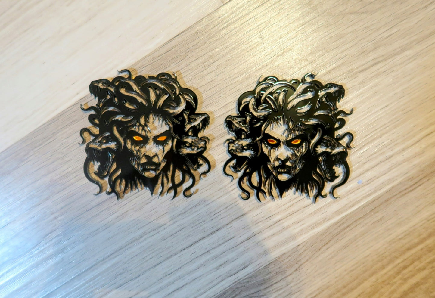 Medusa fender badges. Includes 2.