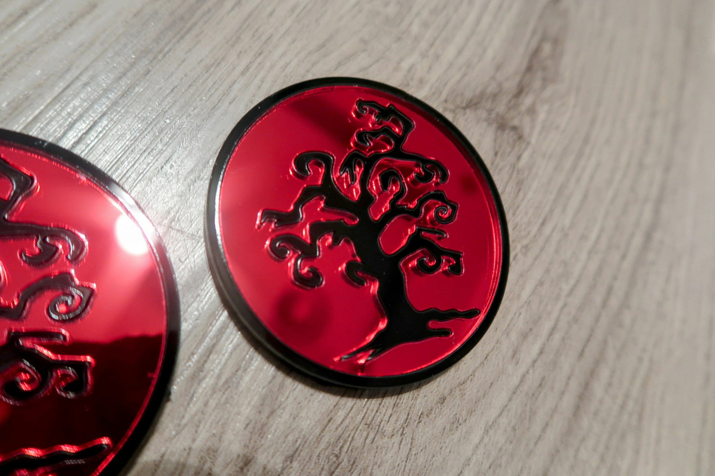 The Creepy Tree badges. Includes 2.