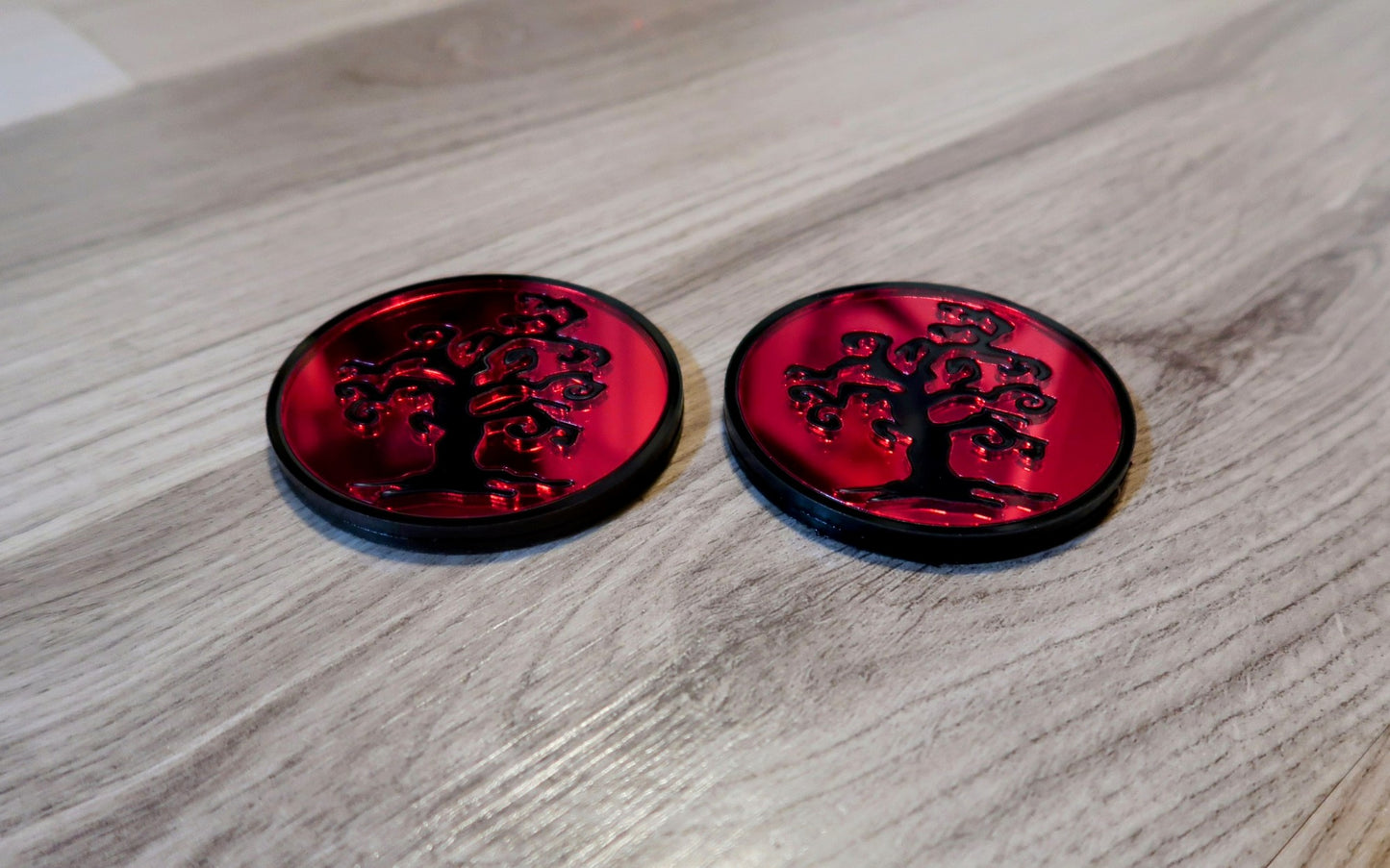 The Creepy Tree badges. Includes 2.