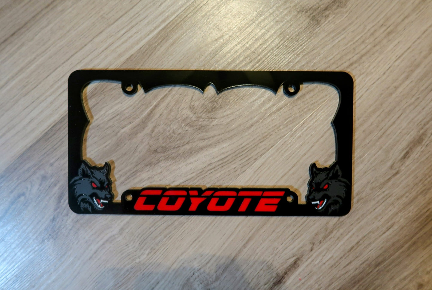 Coyote License Plate Frame