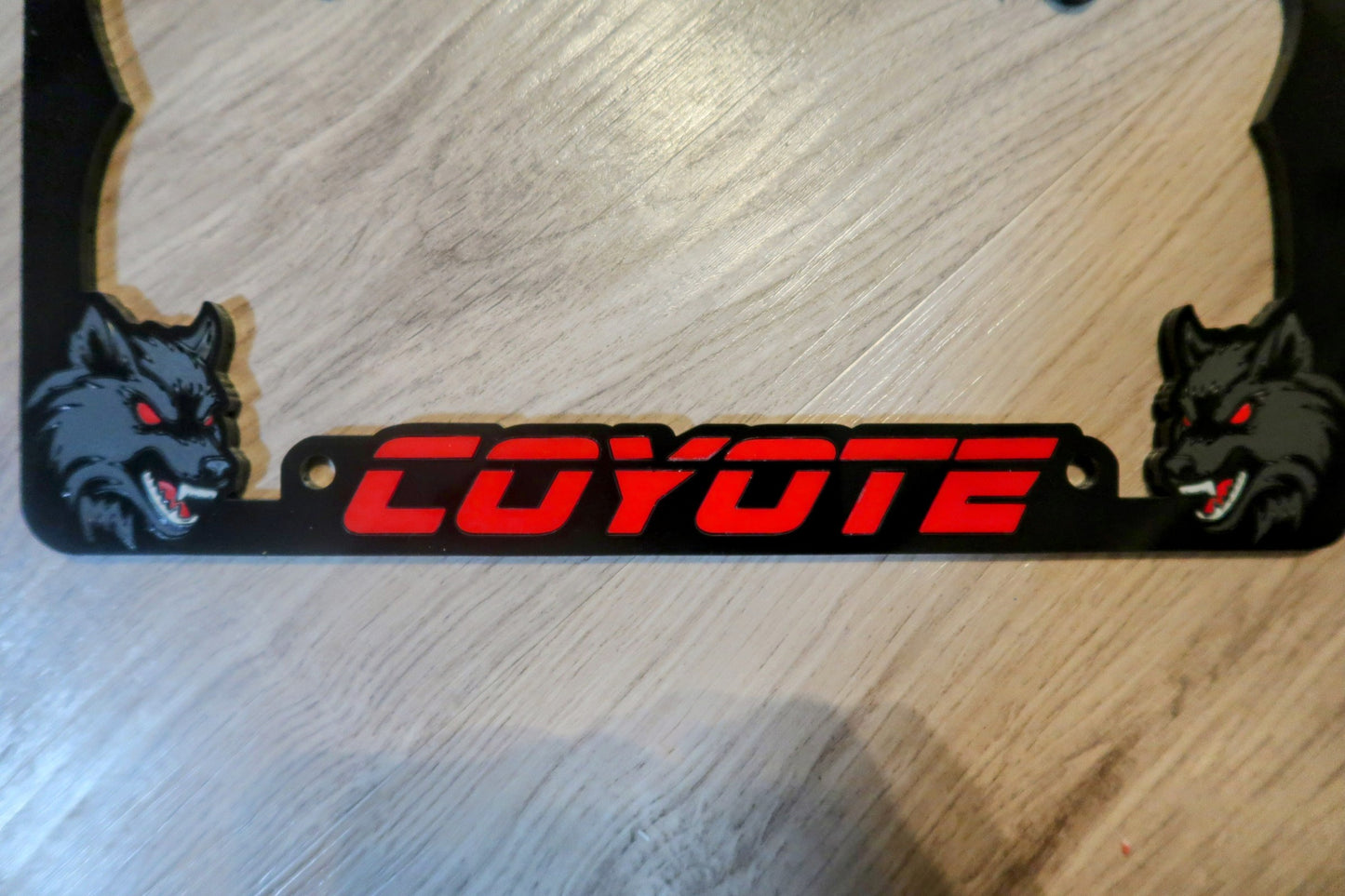 Coyote License Plate Frame
