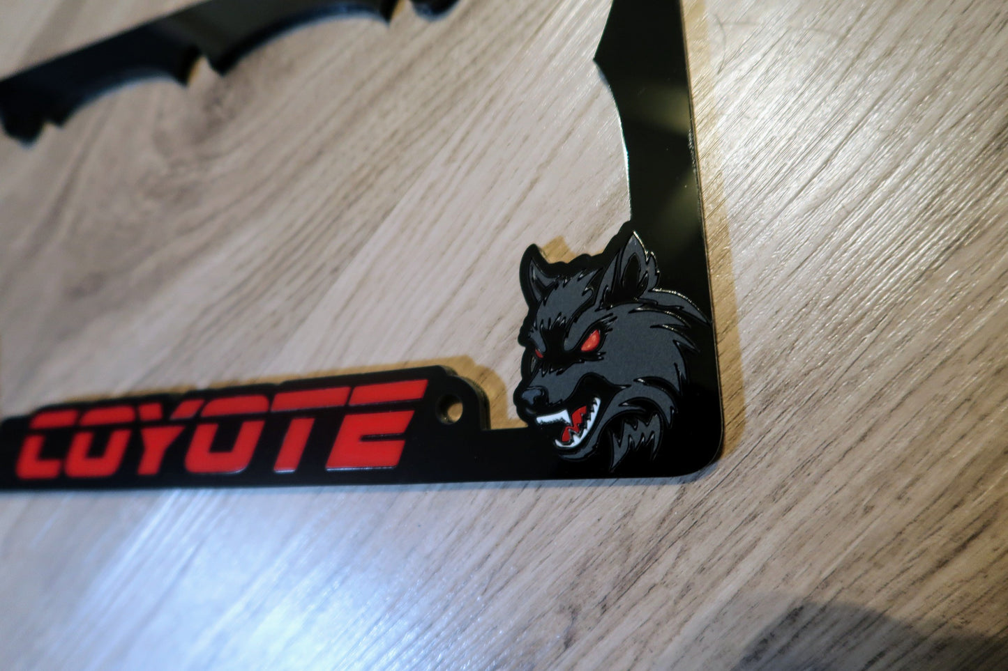 Coyote License Plate Frame
