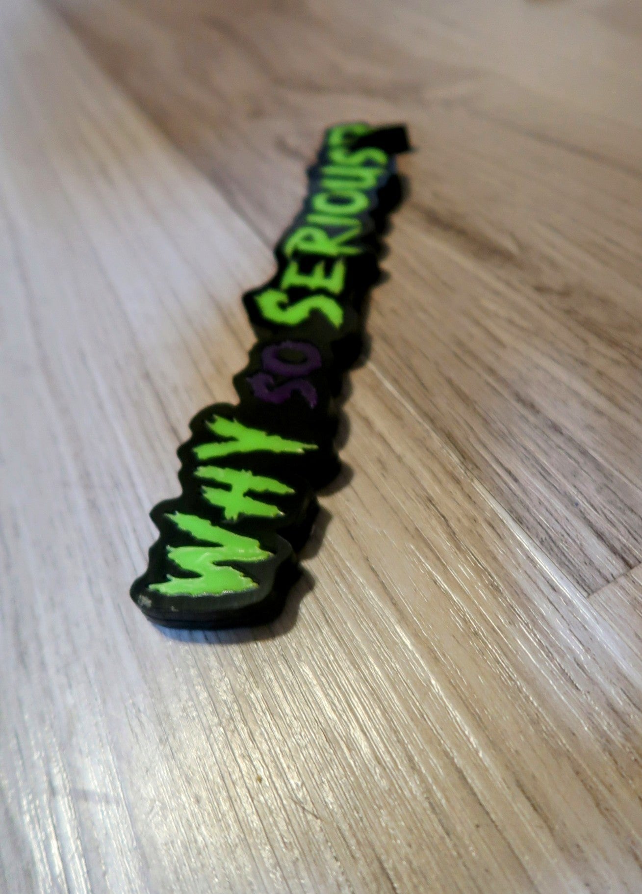 Why So Serious badge. Includes 1.