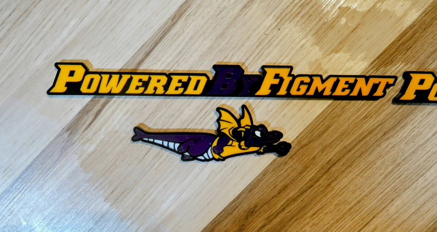 Powered By Figment set. Includes 4.