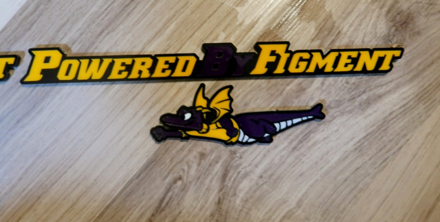 Powered By Figment set. Includes 4.