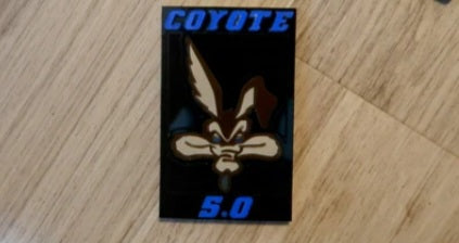 Coyote trunk/deck lid badge. Includes 1.