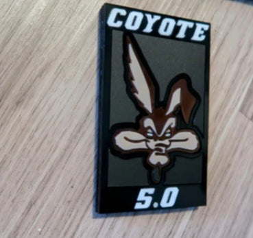 Coyote trunk/deck lid badge. Includes 1.