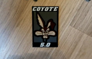 Coyote trunk/deck lid badge. Includes 1.