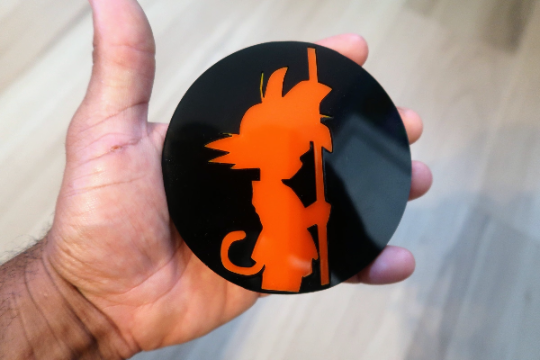 Inspired DBZ badge. Includes 2
