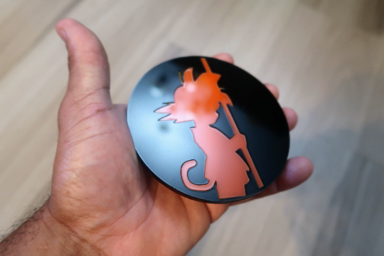 Inspired DBZ badge. Includes 2