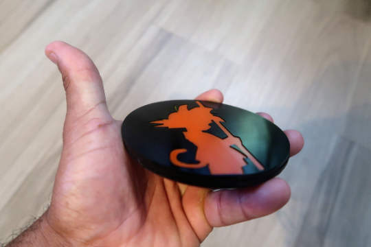 Inspired DBZ badge. Includes 2