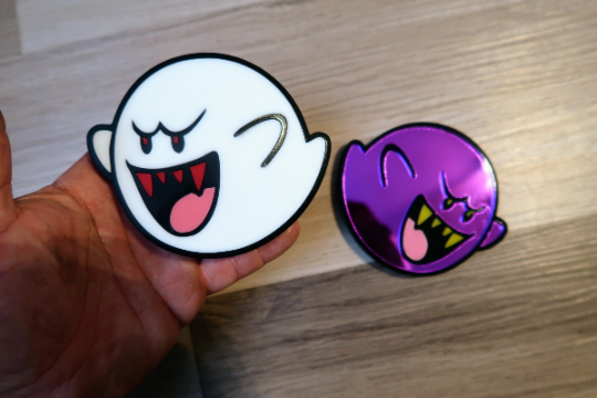 Boo badges x2.