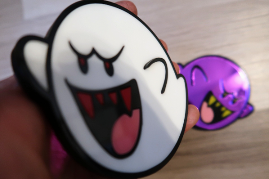 Boo badges x2.