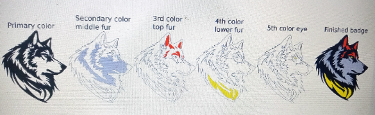 Coyote car badges x2.