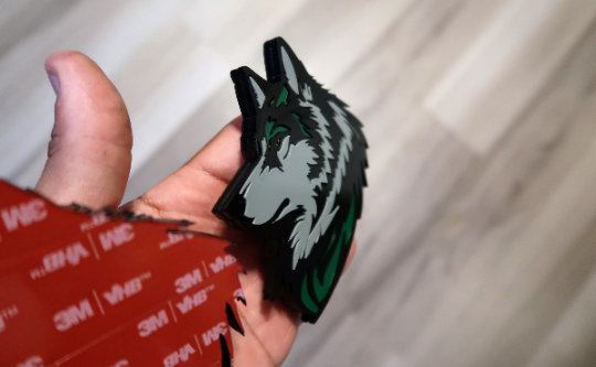 Coyote car badges x2.