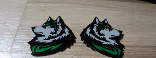 Coyote car badges x2.