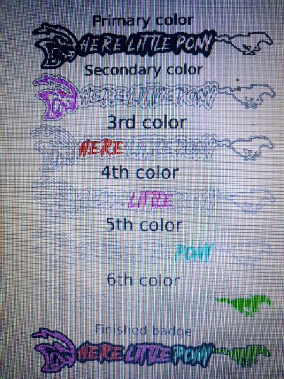 Here Little Pony badge. Type 2