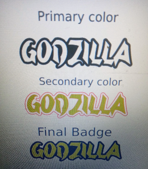 Godzilla car badge