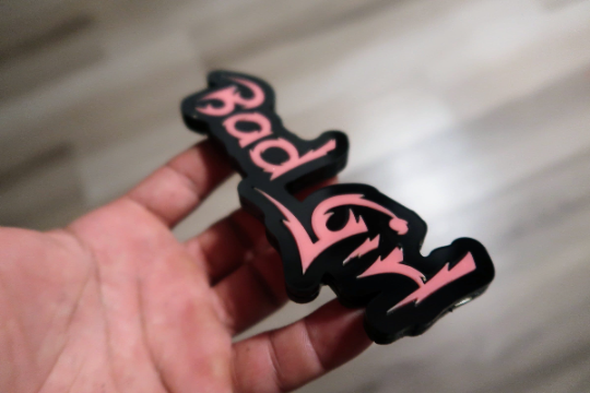Bad Girl Car Badge