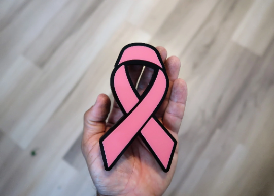Cancer Ribbon car badge