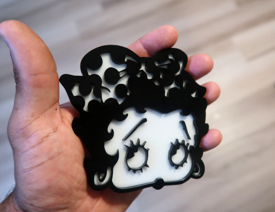 Inspired Boop car badge, includes 2.