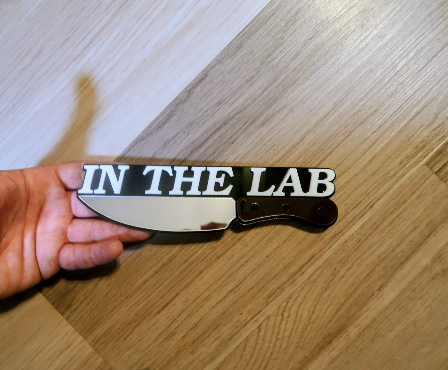 In The Lab badge. Includes 1