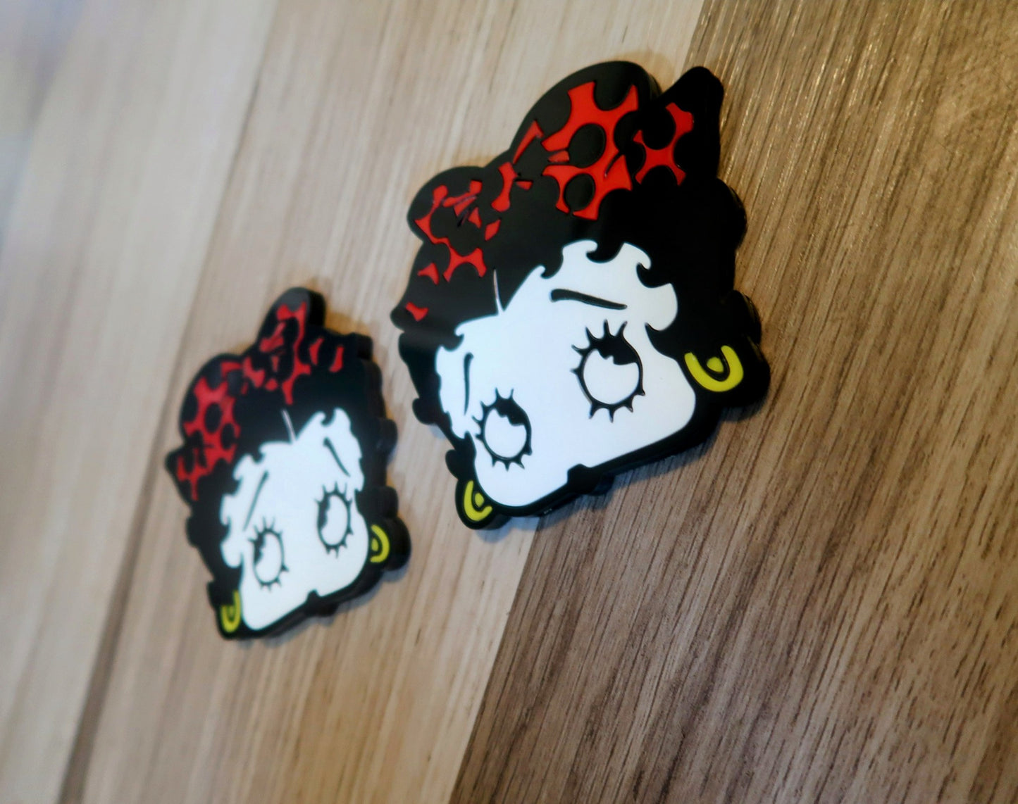 Inspired Boop car badge, includes 2.
