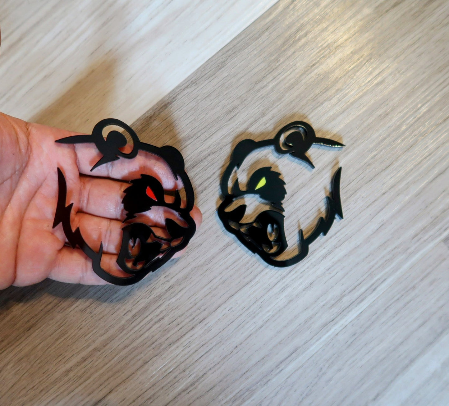 Hell Panda badges. Includes 2