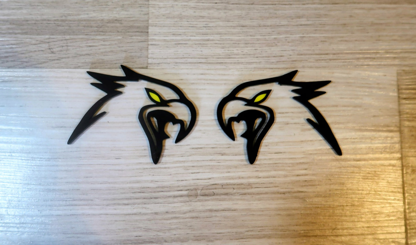 Hawk fender badges, includes 2.