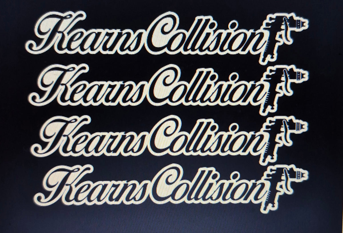 Custom set of 4 badges.