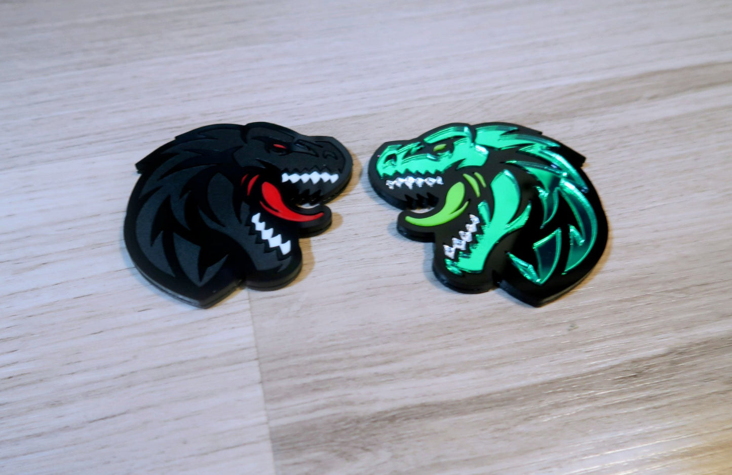 Godzilla fender badges. Includes 2