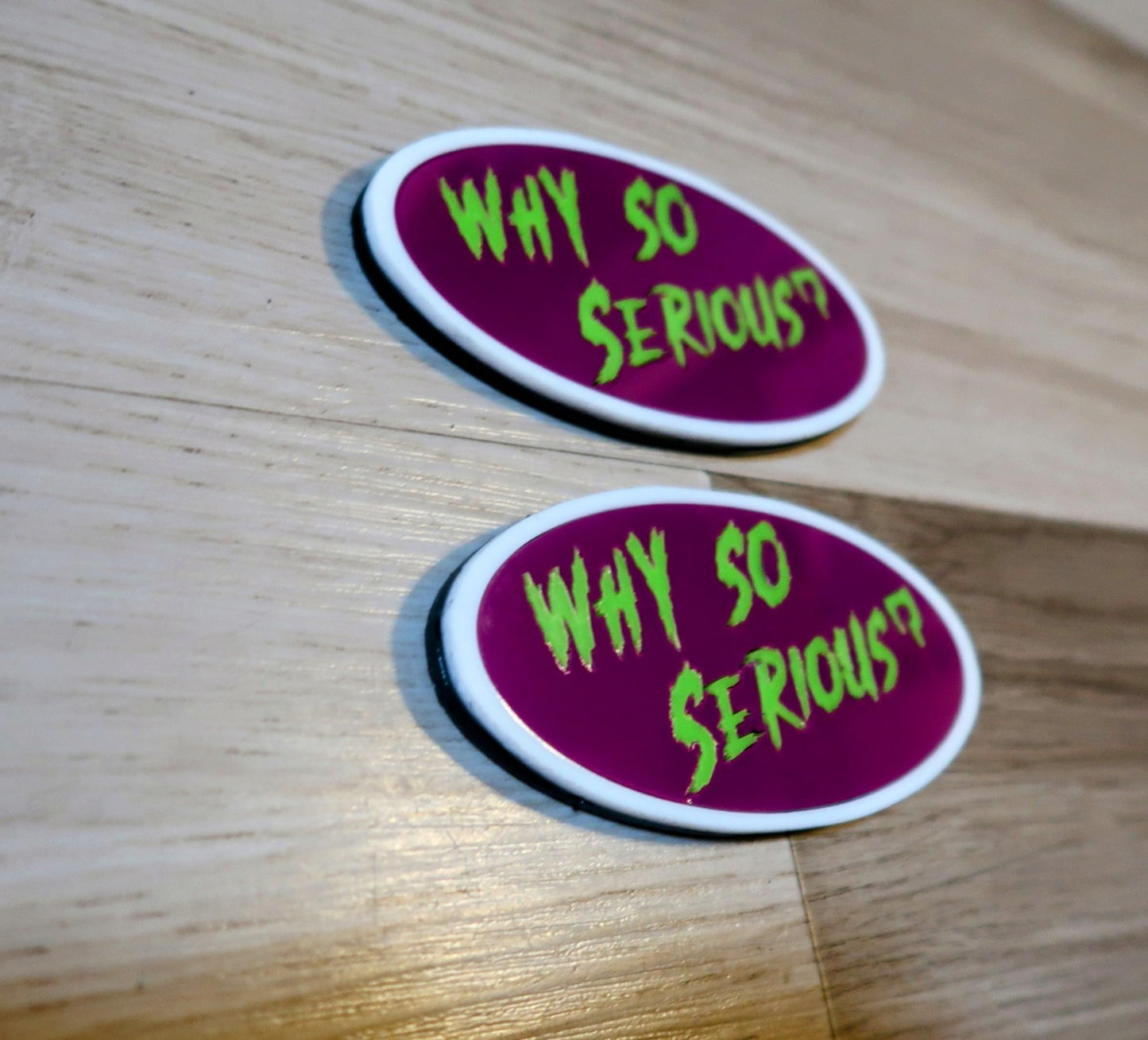 Joker badges. Includes 2
