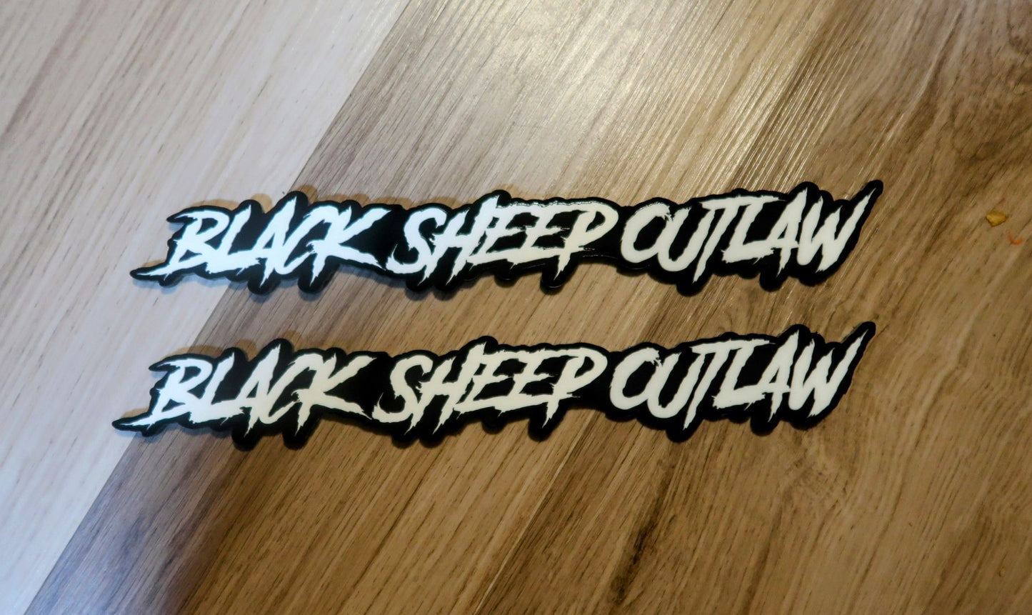 Black Sheep Outlaw Badges. Includes 2