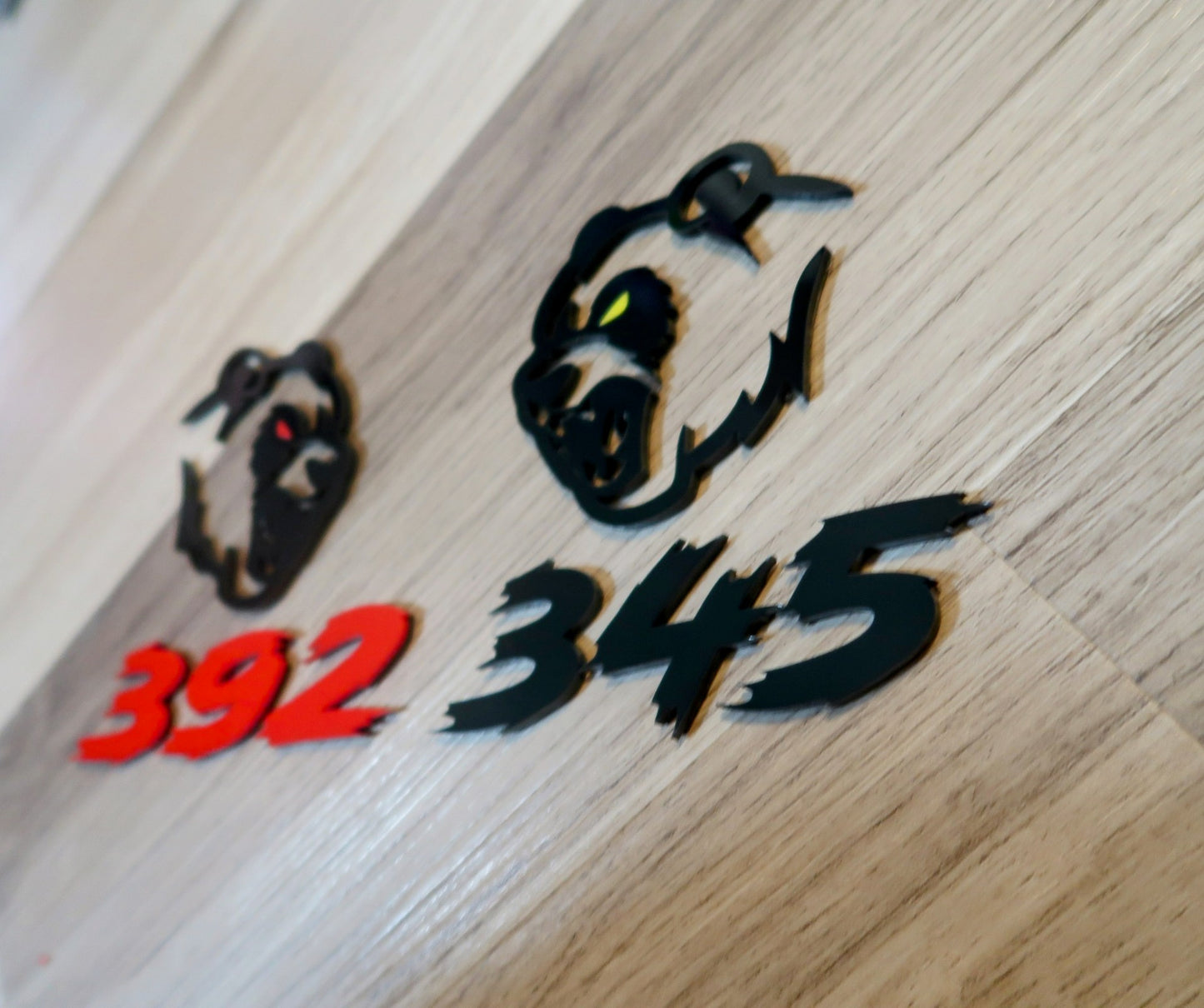 Hell Panda Badges. Includes left and right fender.