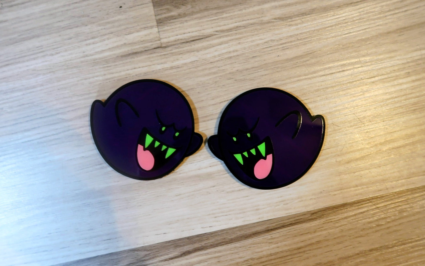 Boo badges x2.